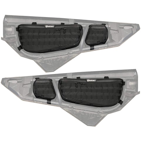 UTV Door Bags For Can-Am X3 Front Pair Driver and Passenger with PALS/MOLLE and Lockable Interior Pistol Pocket Black