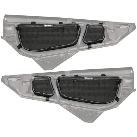 UTV Door Bags For Can-Am X3 Front Pair Driver and Passenger with PALS/MOLLE and Lockable Interior Pistol Pocket Grey