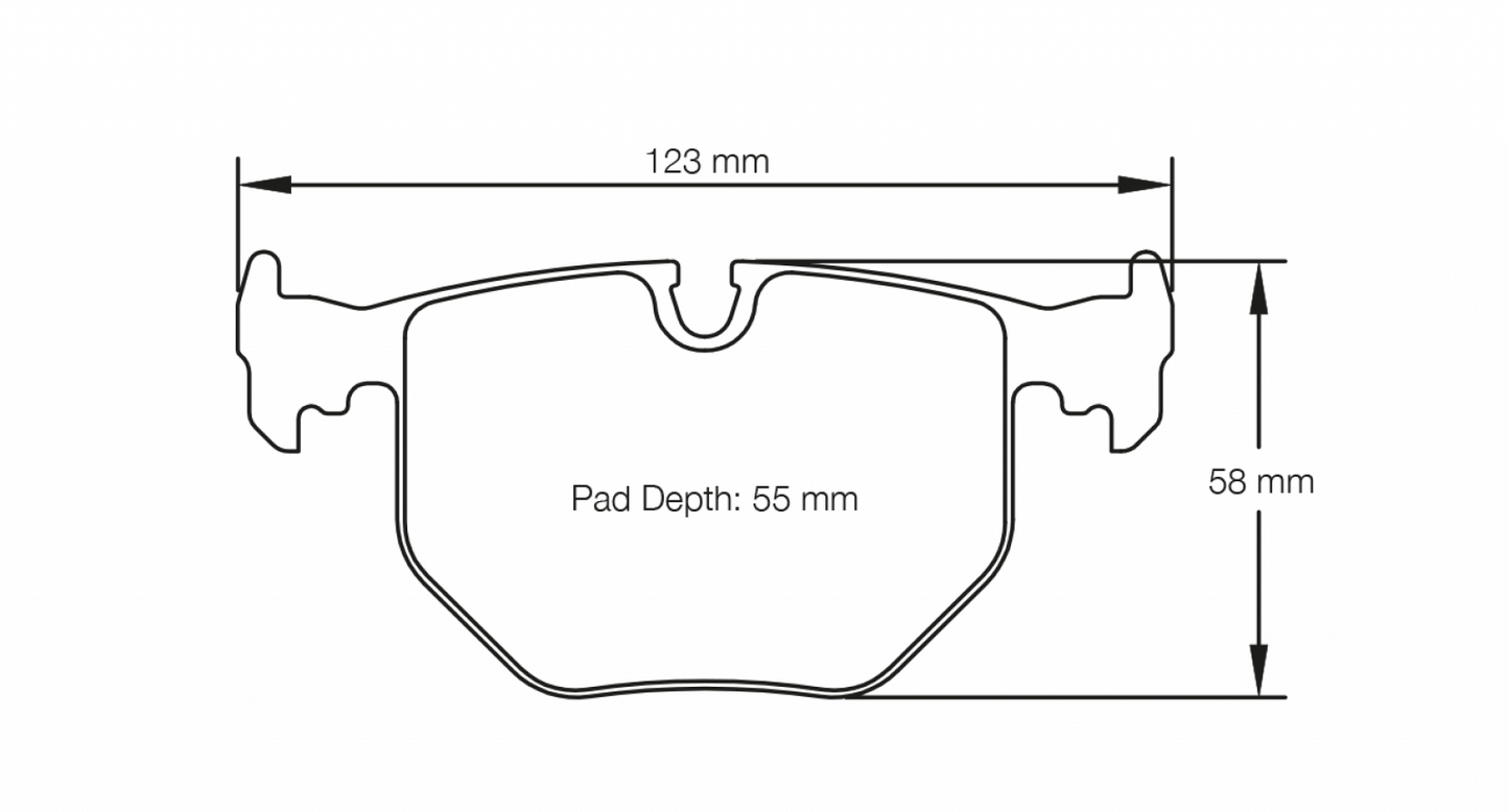PAGID Racing Pagid BMW M3, M5, Z4, Z8 RSL29 Rear Brake Pads 2685-RSL29