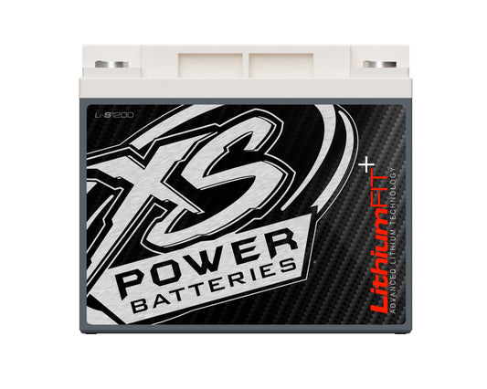 XS Power Batteries Lithium Racing 12V Batteries - M6 Terminal Bolts Included 3360 Max Amps Li-S1200