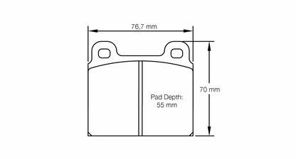 PAGID Racing Pagid Porsche 911, Carrera RSL29 Front Brake Pads 4501-RSL29