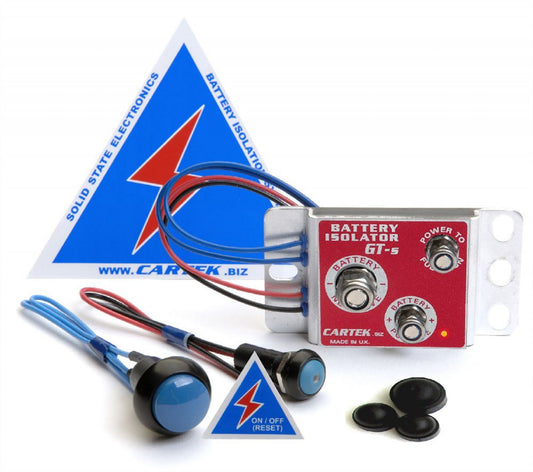 Cartek GT Battery Isolator Kit with Blue Buttons CK-BG-06-B