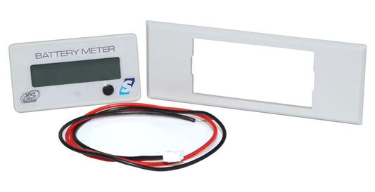 XS Power Batteries Capacity Meter for AGM, LFP, LTO with Blue Backlight, Direct Fit For Group 34 Batteries VM34