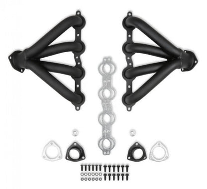 Flowtech LS-1 Block Hugger Header - Black Paint Exhaust Header 11706FLT