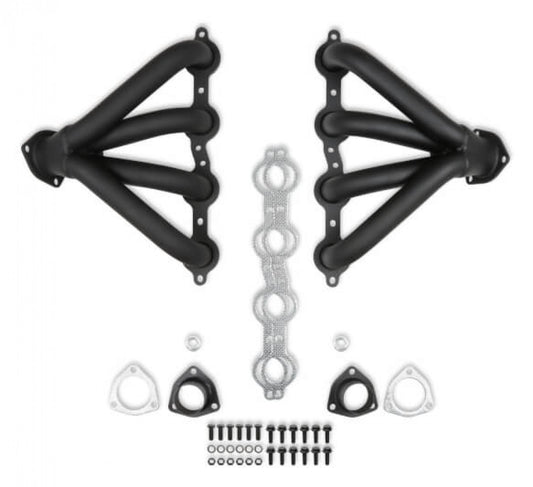 Flowtech LS-1 Block Hugger Header - Black Paint Exhaust Header 11706FLT