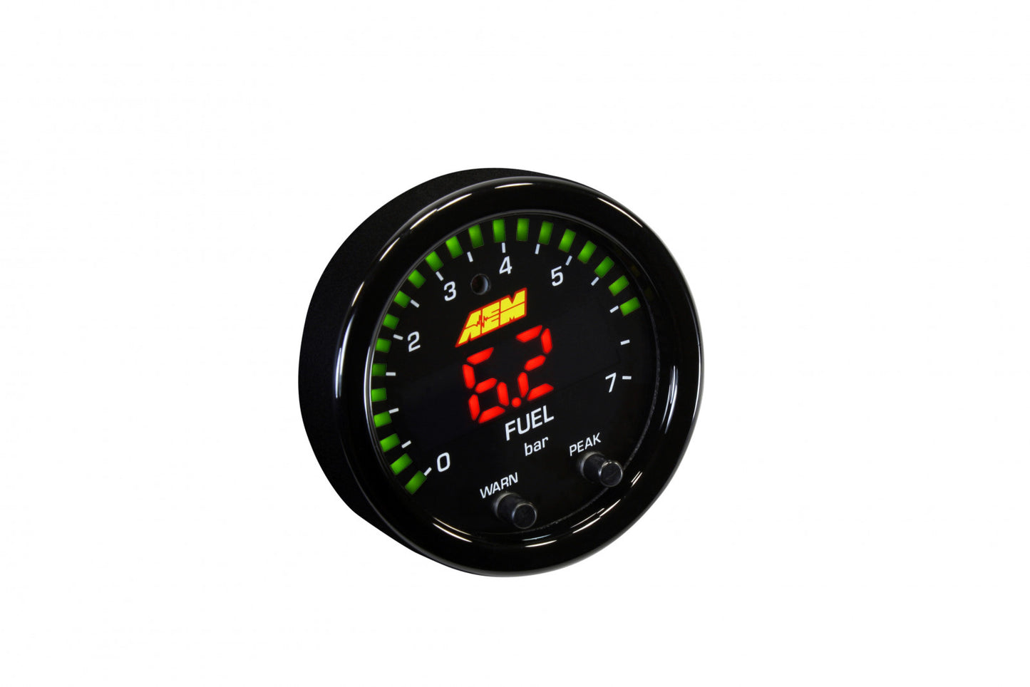 AEM X-Series Pressure Gauge 0~100psi / 0~7bar Black Bezel & Black Oil Faceplate 30-0301