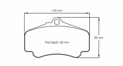 PAGID Racing Pagid Porsche 996/997 GT3, Turbo, Carrera RSL29 Front Brake Pads 2474-RSL29