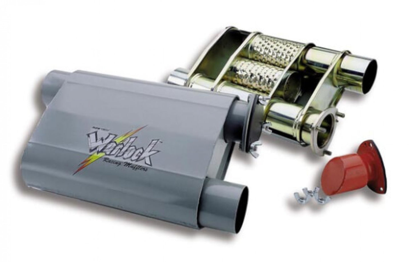 Flowtech Warlock-Universal 3"Offset/Off Exhaust Muffler 50560FLT