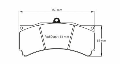 PAGID Racing Pagid Ford Mustang, Mistubishi Lancer Evo, Sin Cars Front and Rear Brake Pads 1903-RSL1