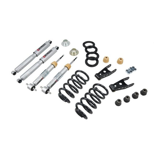 BELLTECH 640SP LOWERING KITS Front And Rear Complete Kit W/ Street Performance Shocks 2007-2013 Chevrolet Silverado/Sierra (Std Cab) 1 in. or 2 in. F/2 in. or 3 in. R drop W/ Street Performance Shocks