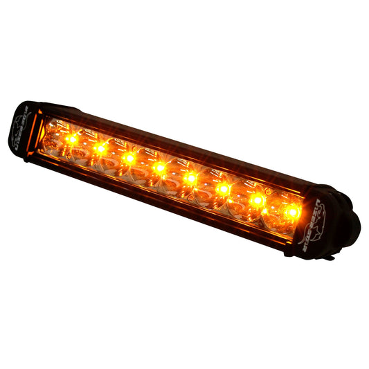 Lazer Star Lights 10" - 3 WATT / 8 LED / SINGLE ROW AMBER / SPOT 13080104
