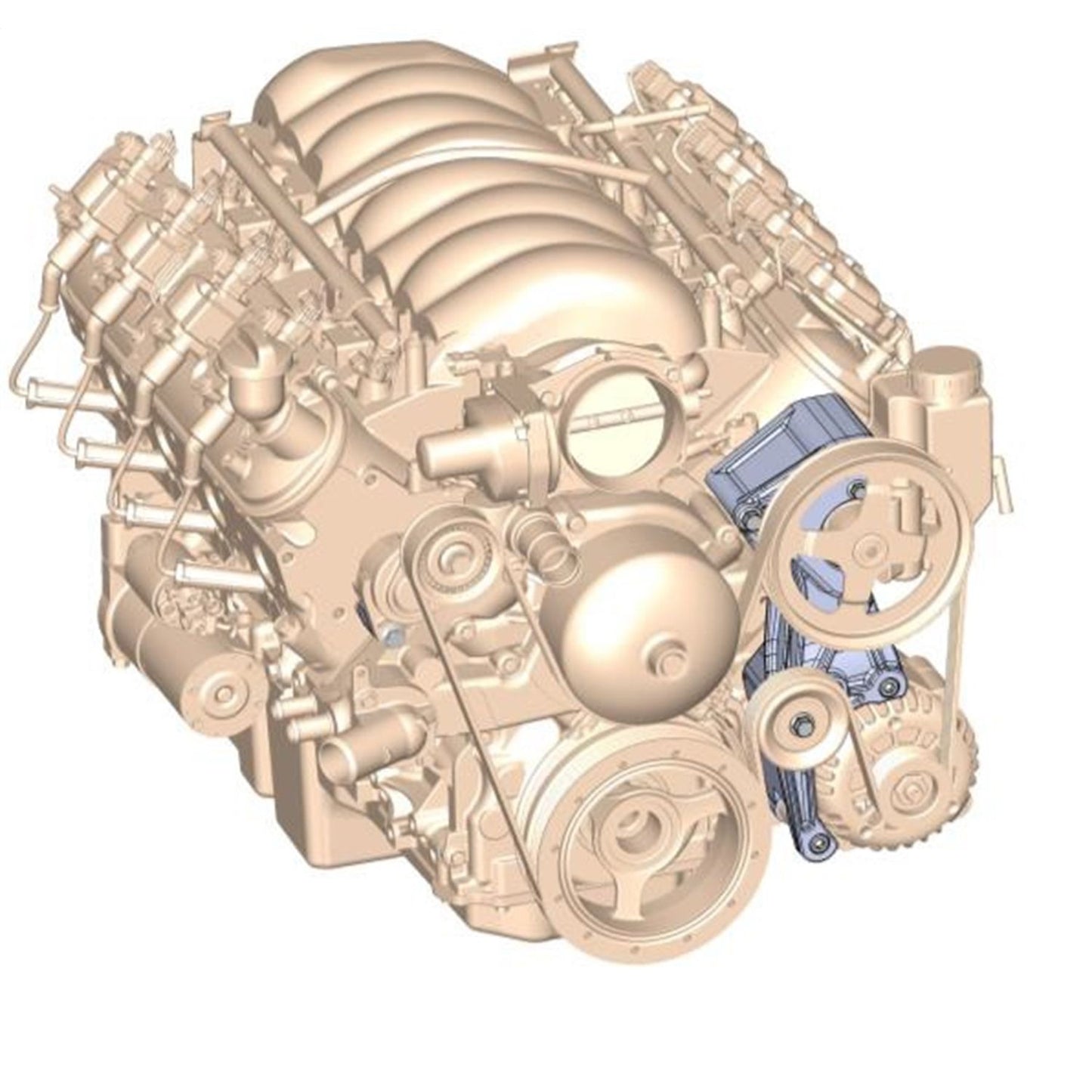 Holley Accessory Drive Bracket 20-155BK