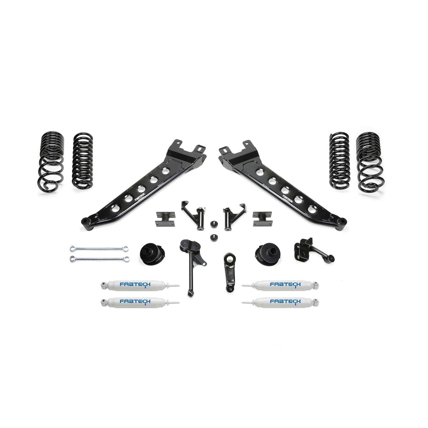 Fabtech 5" RADIUS ARM KIT W/ PERF SHKS 2014-18 RAM 2500 4WD K3140