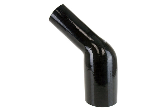 HPS Performance Silicone 45 Degree Elbow HoseHigh Temp 4-ply Reinforced2-3/8" - 3" IDBlack HTSER45-238-300-BLK