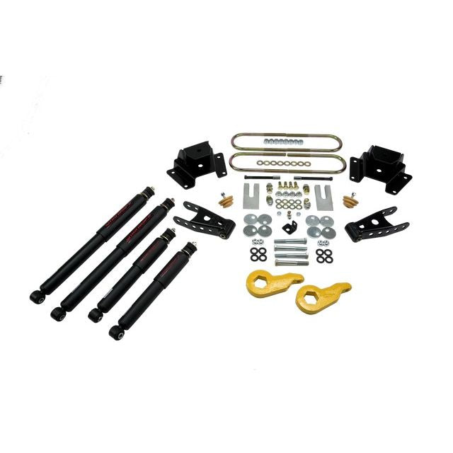 BELLTECH 938ND LOWERING KITS Front And Rear Complete Kit W/ Nitro Drop 2 Shocks 1997-2003 Ford F150 ((All Cabs) 4WD) 1 in. or 3 in. F/4 in. R drop W/ Nitro Drop II Shocks