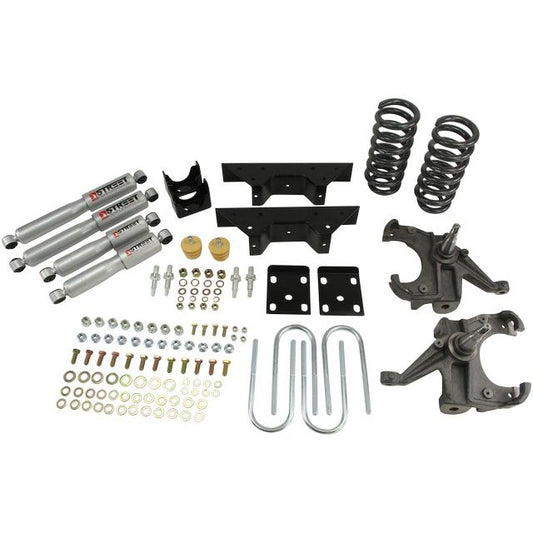 BELLTECH 707SP LOWERING KITS Front And Rear Complete Kit W/ Street Performance Shocks 1973-1987 Chevrolet C10 (1 1/4 in. Rotor) 4 in. F/6 in. R drop W/ Street Performance Shocks
