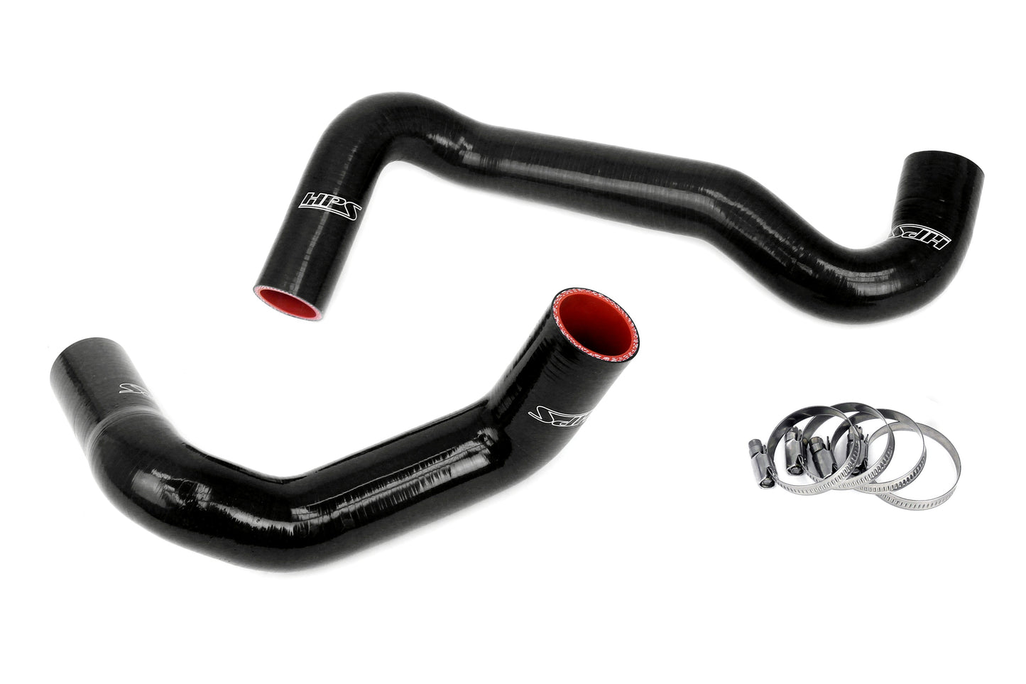 HPS Performance High Temp 3-ply Reinforced Silicone Replaces OEM Rubber Radiator Coolant Hoses 57-1991-BLK