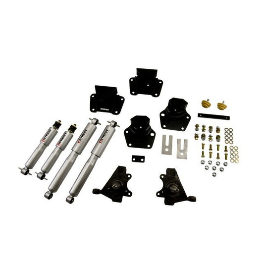 BELLTECH 807SP LOWERING KITS Front And Rear Complete Kit W/ Street Performance Shocks 1987-1990 Dodge Dakota (Std Cab V8) 2 in. F/4 in. R drop W/ Street Performance Shocks