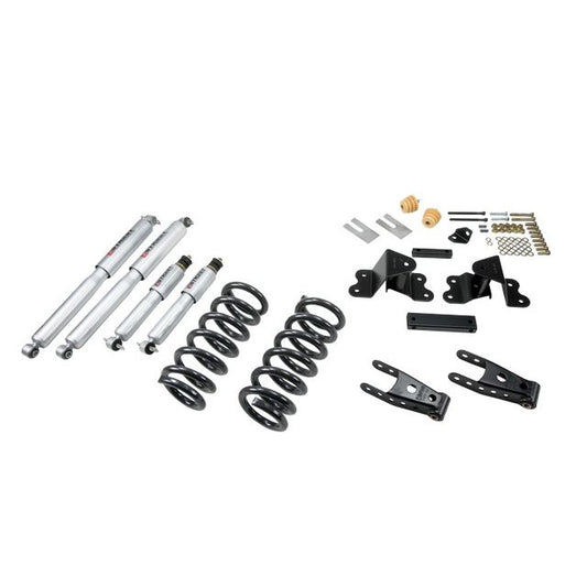 BELLTECH 691SP LOWERING KITS Front And Rear Complete Kit W/ Street Performance Shocks 1988-1998 Chevrolet Silverado/Sierra C1500 (Ext Cab) 2 in. or 3 in. F/4 in. R drop W/ Street Performance Shocks