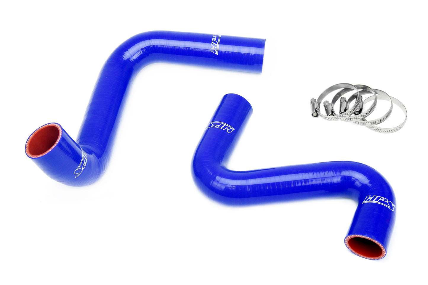 HPS Performance High Temp 3-ply Reinforced Silicone Replaces OEM Rubber Radiator Coolant Hoses 57-2060-BLUE