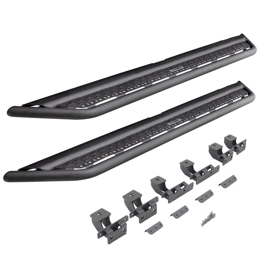 Go Rhino D64506T Dominator Xtreme D6 SideSteps With Mounting Bracket Kit Textured Black