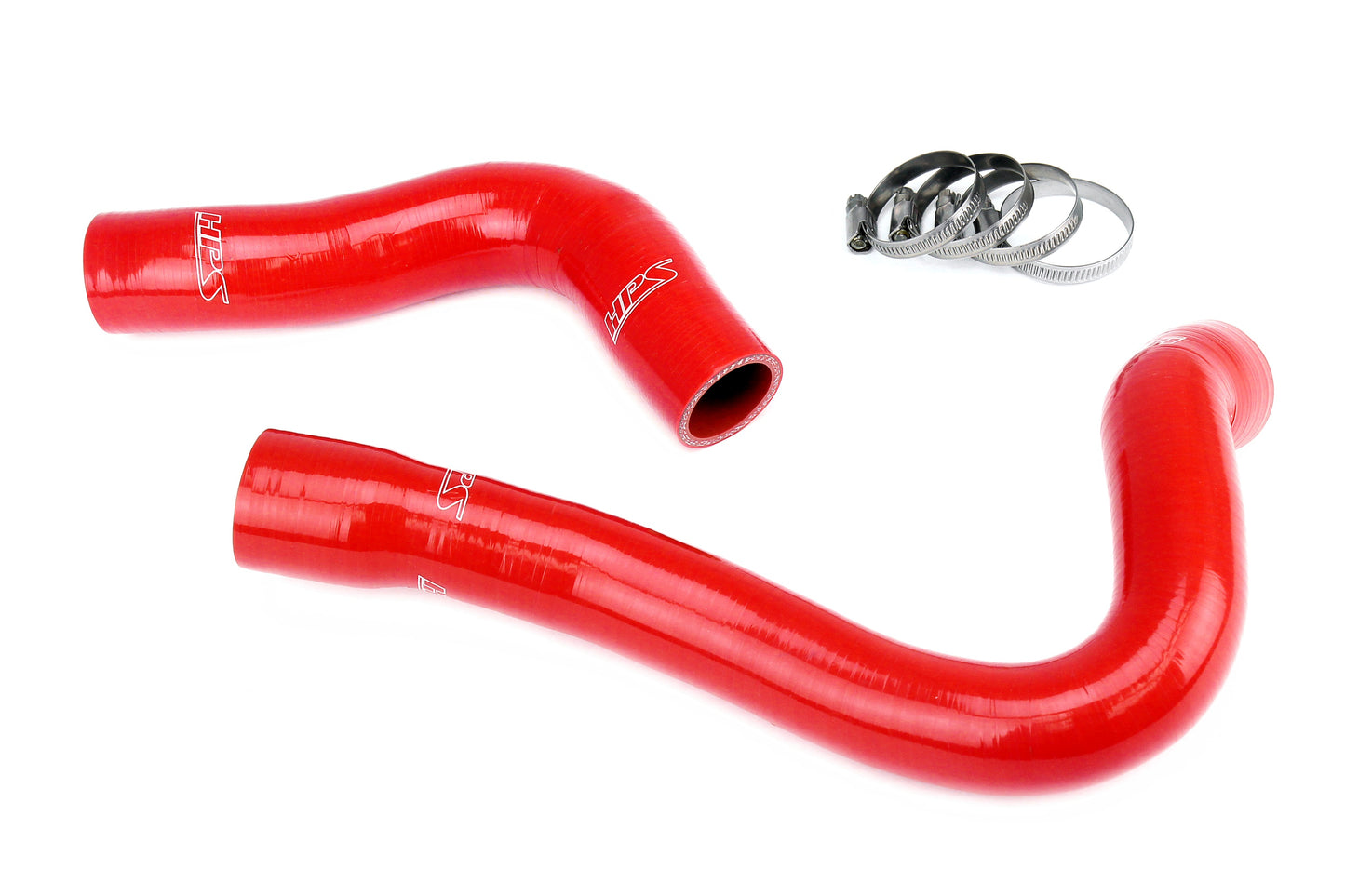 HPS Performance High Temp 3-ply Reinforced Silicone Replaces OEM Rubber Radiator Coolant Hoses 57-2026-RED