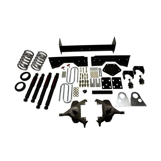 BELLTECH 821ND LOWERING KITS Front And Rear Complete Kit W/ Nitro Drop 2 Shocks 1994-1999 Dodge Ram 1500 (Ext Cab V8 Auto Trans Only) 4 in. or 5 in. F/6 in. R drop W/ Nitro Drop II Shocks