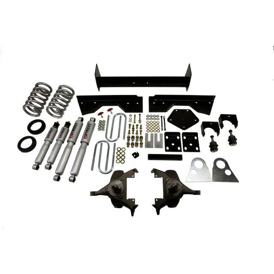 BELLTECH 821SP LOWERING KITS Front And Rear Complete Kit W/ Street Performance Shocks 1994-1999 Dodge Ram 1500 (Ext Cab V8 Auto Trans Only) 4 in. or 5 in. F/6 in. R drop W/ Street Performance Shocks