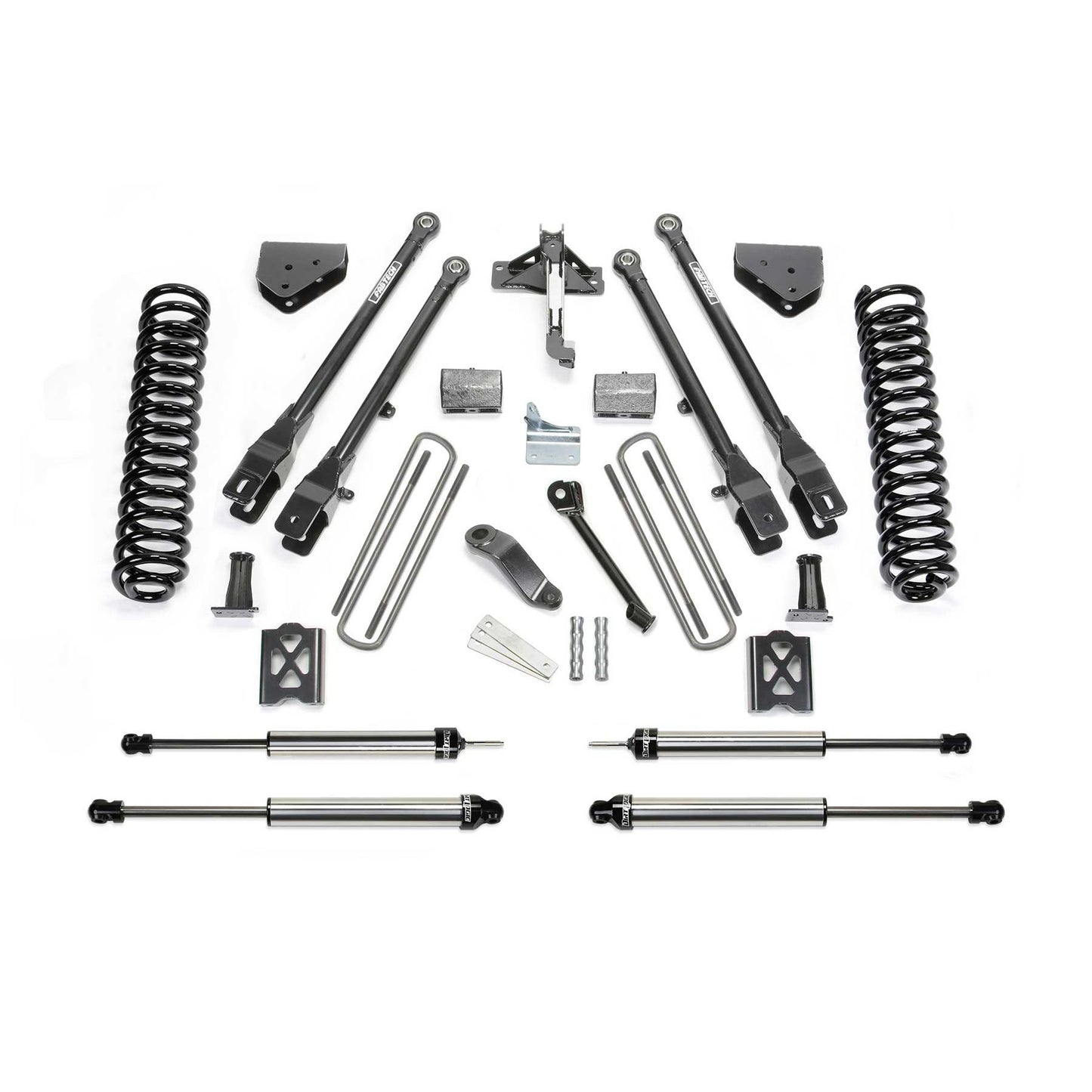 Fabtech 6" 4LINK SYS W/COILS & DLSS SH KS 05-07 FORD F250 4WD W/O FACTORY OVERLOAD K2013DL