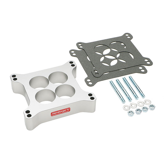 Holley 4BBL Carb. Spacer; Std. Manifold; 1-1/2 in. Tall; Standard Port-Billet 3207