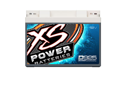 XS Power Batteries 12V AGM D Series Batteries - M6 Terminal Bolts Included 2000 Max Amps D925