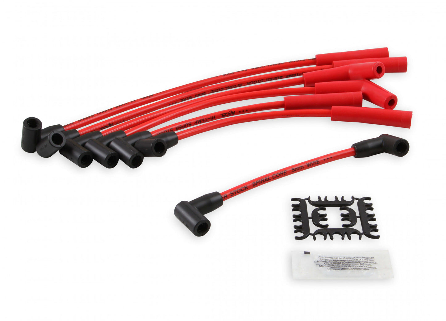 ACCEL Spark Plug Wire Set - Super Stock Spiral Core 8mm - Jeep L6 - Red 5129R