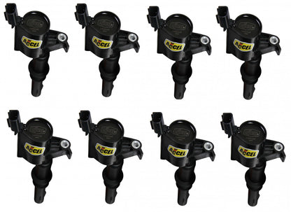 ACCEL Ignition Coil - SuperCoil - 2004-2008 Ford 4.6L/5.4L/6.8L 3-valve engines - Black - 8-Pack 140033K-8