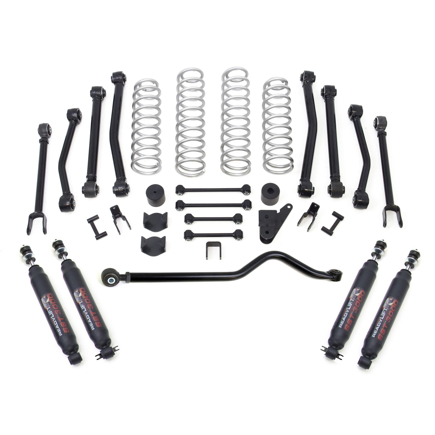 ReadyLift 2007-17 JEEP JK 4' Terrain Flex 8-Arm Lift Kit with SST3000 Shocks 69-6409