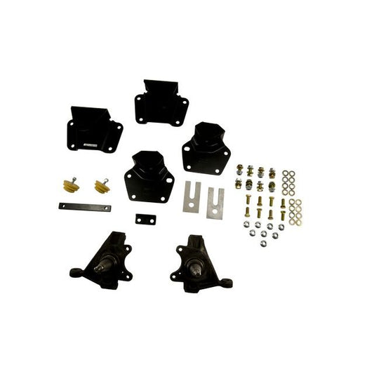 BELLTECH 807 LOWERING KITS Front And Rear Complete Kit W/O Shocks 1987-1990 Dodge Dakota (Std Cab V8) 2 in. F/4 in. R drop W/O Shocks