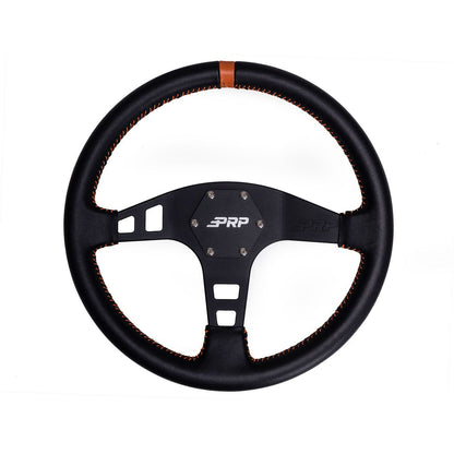 PRP-G214-Flat Leather Steering Wheel