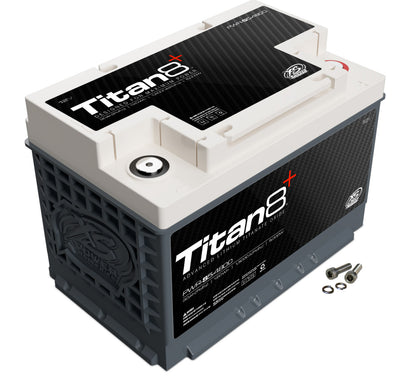 XS Power Batteries 12V Lithium Titan 8 - M6 Terminal Bolts Included 2000 Max Amps PWR-S5-4800