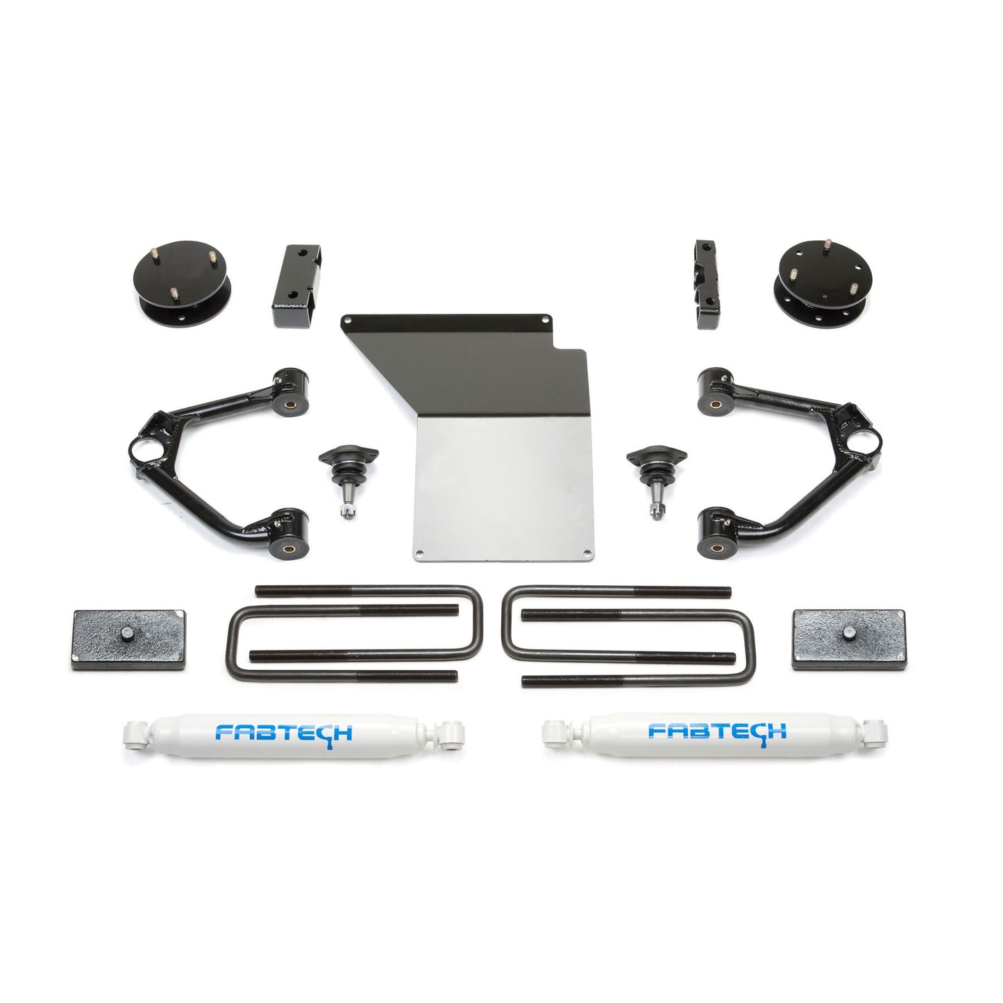 Fabtech 3" BUDGET SYS W/ PERF SHOCKS 07-18 GM C/K1500 P/U W/ OE FORG STL UCA K1059