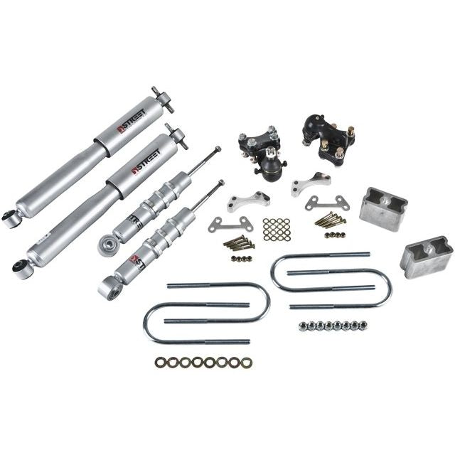 BELLTECH 603SP LOWERING KITS Front And Rear Complete Kit W/ Street Performance Shocks 2004-2012 Chevrolet Colorado/Canyon (Ext Cab & Std Cab) Z85 suspension 2 in. F/3 in. R drop W/ Street Performance Shocks