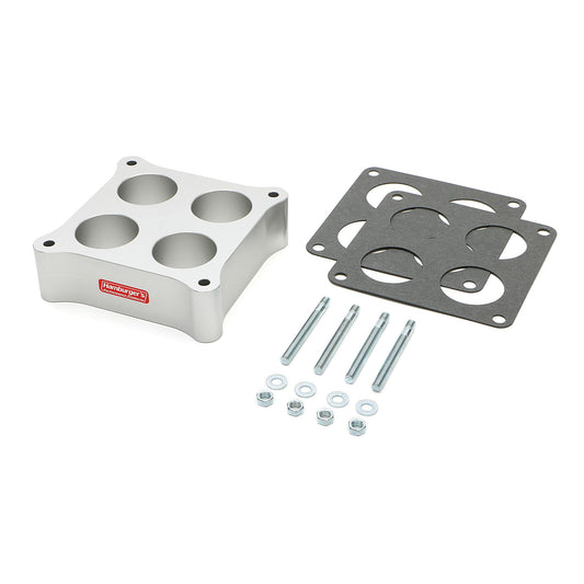 HAMBURGER'S PERFORMANCE PRODUCTS 2 IN. DOMINATOR CARBURETOR SPACER; SMOOTH-BORE PORTED- CNC MACHINED BILLET ALUMINUM 3206