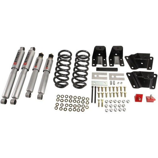 BELLTECH 904SP LOWERING KITS Front And Rear Complete Kit W/ Street Performance Shocks 1989-1997 Ford Ranger (Ext Cab) 2 in. F/4 in. R drop W/ Street Performance Shocks