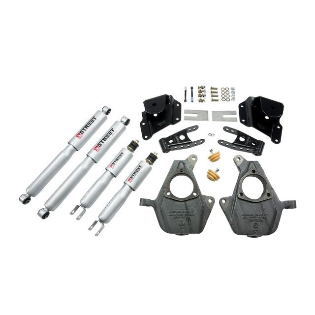 BELLTECH 946SP LOWERING KITS Front And Rear Complete Kit W/ Street Performance Shocks 2005-2006 Chevrolet Silverado/Sierra (Std Cab w/ Factory Front Torsion Bar) 2 in. F/3 in. R drop W/ Street Performance Shocks