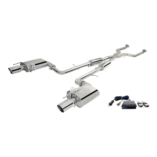 XFORCE Lexus IS 250/350 6cyl 2014- Dual Cat-Back System With Varex Mufflers; Exhaust System Kit ES-LIS351-VMK-CBS