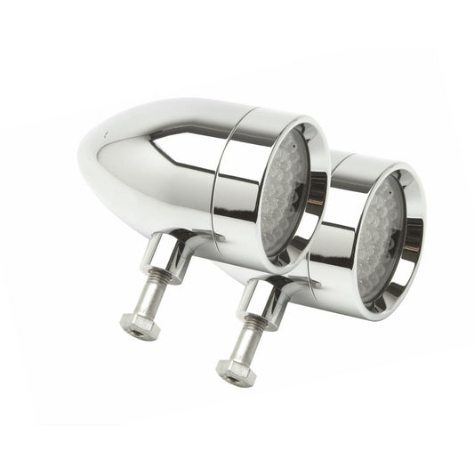 Lazer Star Lights AMBER LED BULLET POLISHED RIGID MOUNT LSK1101A-R