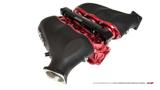AMS Alpha Performance R35 GT-R Cast Aluminum Intake Manifold Plenum Set AMS-ALP.07.08.0101-7