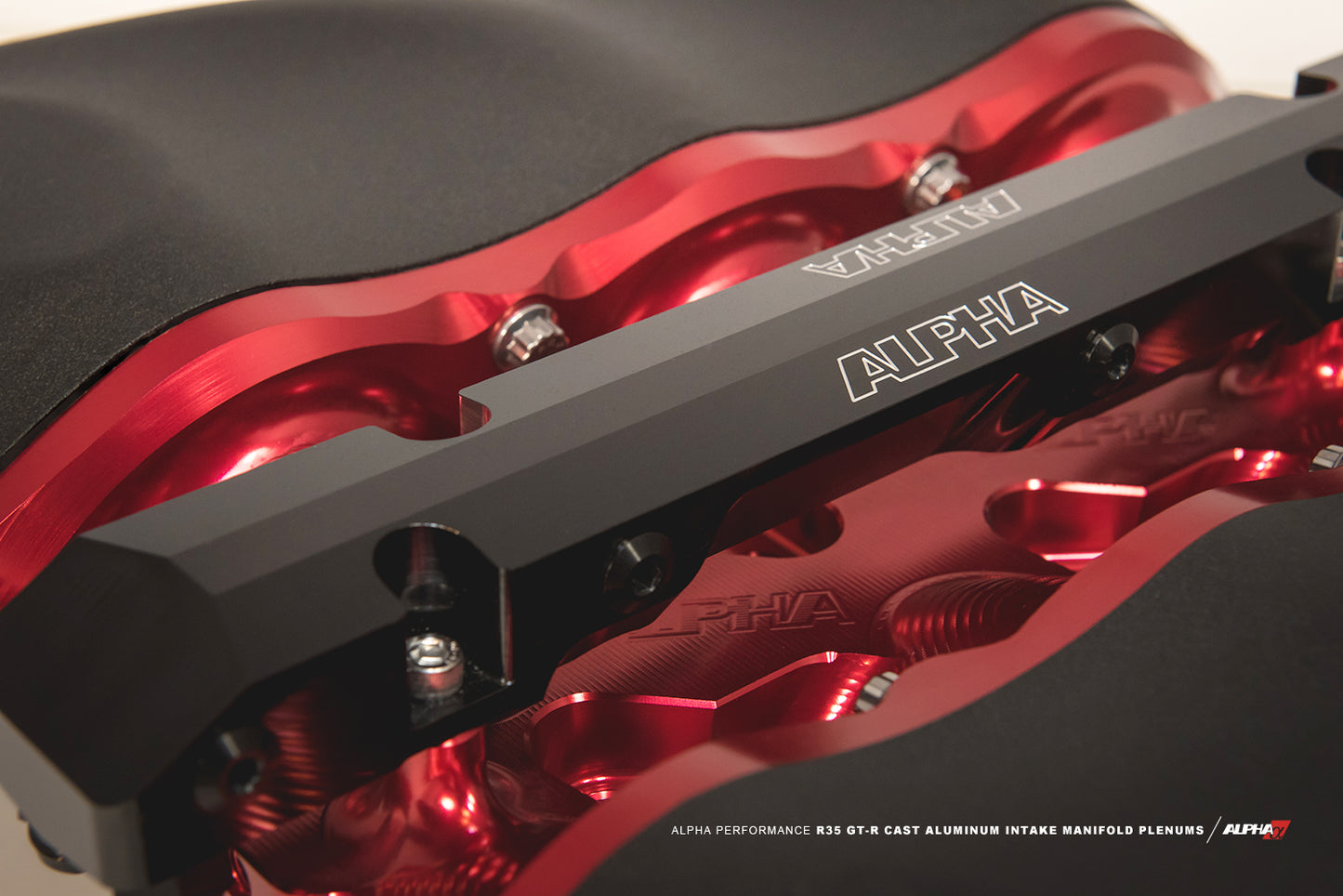 AMS Alpha Performance R35 GT-R Carbon Intake Manifold Secondary Fuel Rail Kit AMS-ALP.07.07.0101-1