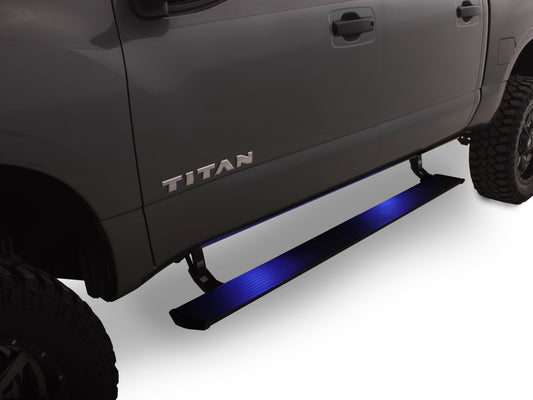 AMP Research 76120-01A PowerStep Electric Running Boards Plug N Play System For 2016-2017 Nissan Titan/Titan XD All Cabs