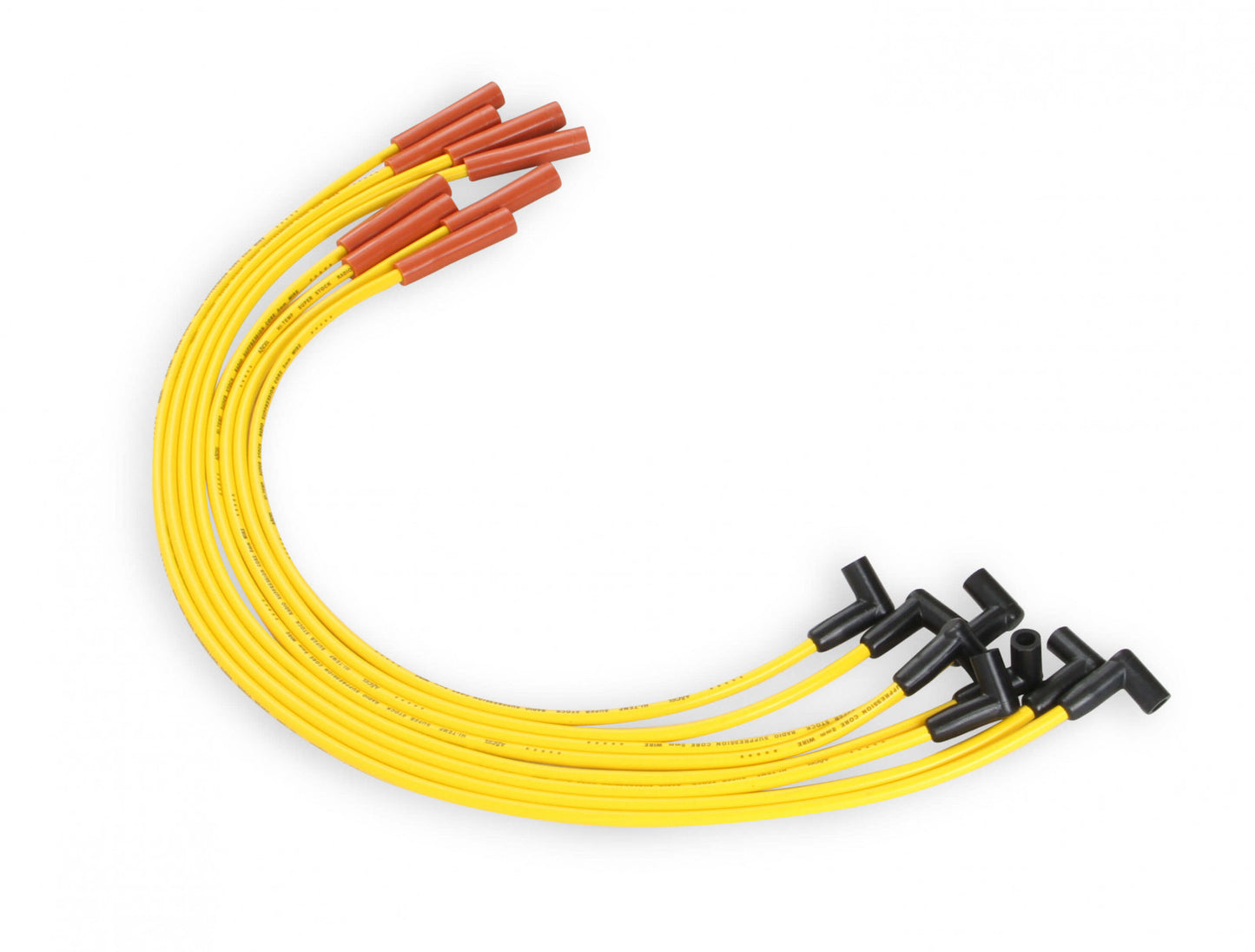 ACCEL Spark Plug Wire Set - Super Stock Graphite Core 8mm - Chevy / GMC 454 - Yellow 4071