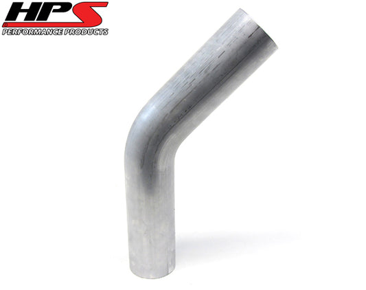 HPS Performance 6061 Aluminum45 Degree Bend Elbow Tubing2" ODLarge Radius3 1/8" CLR AT45-200-CLR-312