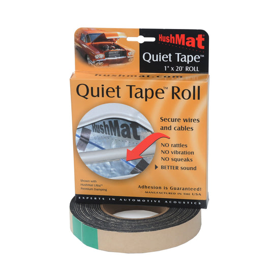 Hushmat Quiet Tape Shop Roll - One 1inx20'x1mm Single Side Foam Tape ea 30300